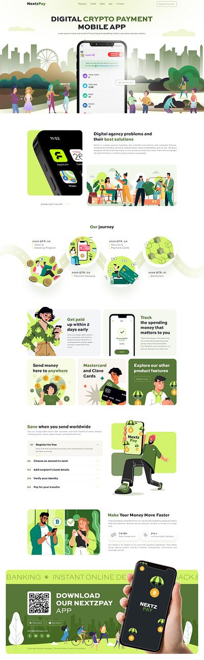 NextzPay - Payment Provider UI/UX branding graphic design logo ui