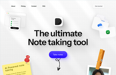 D-Pad • Note taking tool blue branding design graphic design illustration landing logo page shadows skeuomorphism ui ux vector website