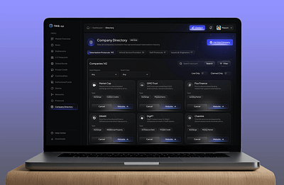 Crypto Company Launchpad company directory crypto dashboard crypto directory crypto launchpad cryptocurrency digital finance raw dashboard rwa tokenization web design