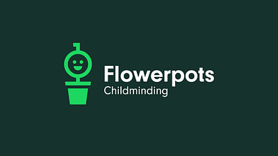 Flowerpots branding graphic design logo
