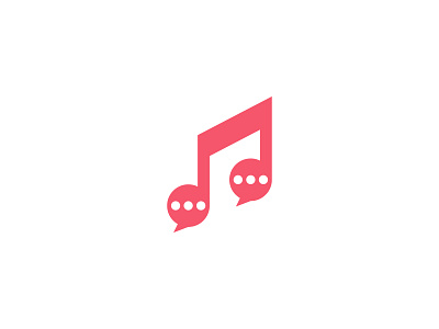 Music Chat Logo Design adobe illustrator branding business logo chat logo company logo design graphic design logo logotype music logo talk logo
