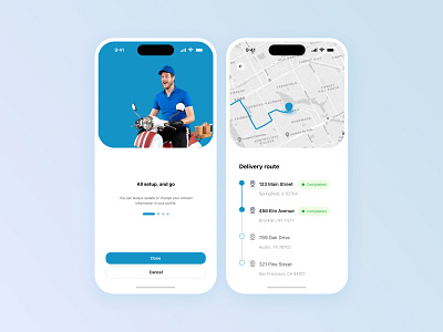 Delivery - mobile app design app mobile redesign ui ux
