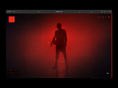 Luka Dončić Landing Page 3d animation design interactive layout ui ux web webgl website
