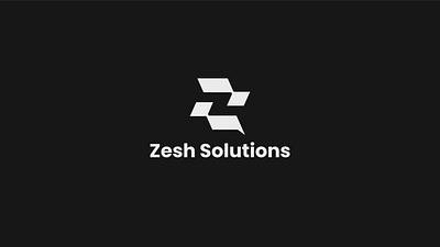 Z+Chat logo brand identity chat logo logo design minimalist logo print typograpghy z logo