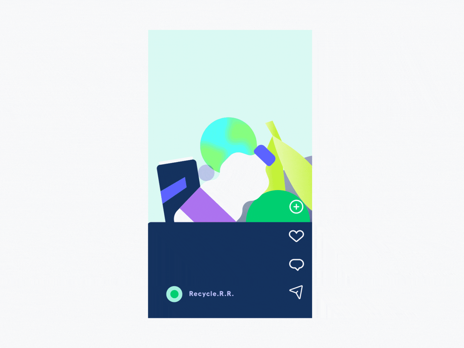 Scroll 2d animation gif illo illustration motion motion graphics movement scroll shapes sustainability tiktok ui video