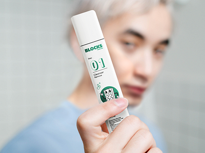 Blocks skincare | Logo and packaging design for cosmetic brand beauty branding care cosmetic cream discover dropper face foam jar lego logo package packaging print serum skin spf tube typography